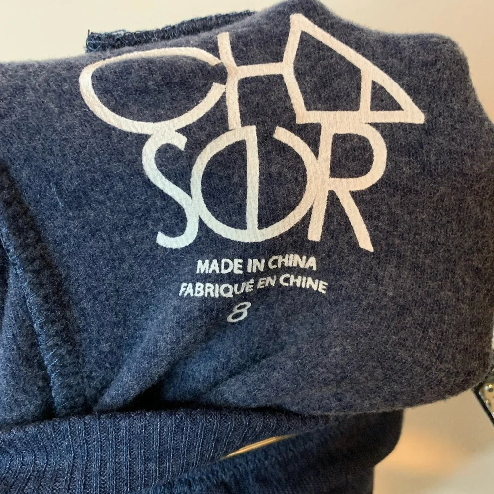 NWT Chaser Boys Cozy Knit Rib Panel Shorts in Navy - Picture 5 of 6